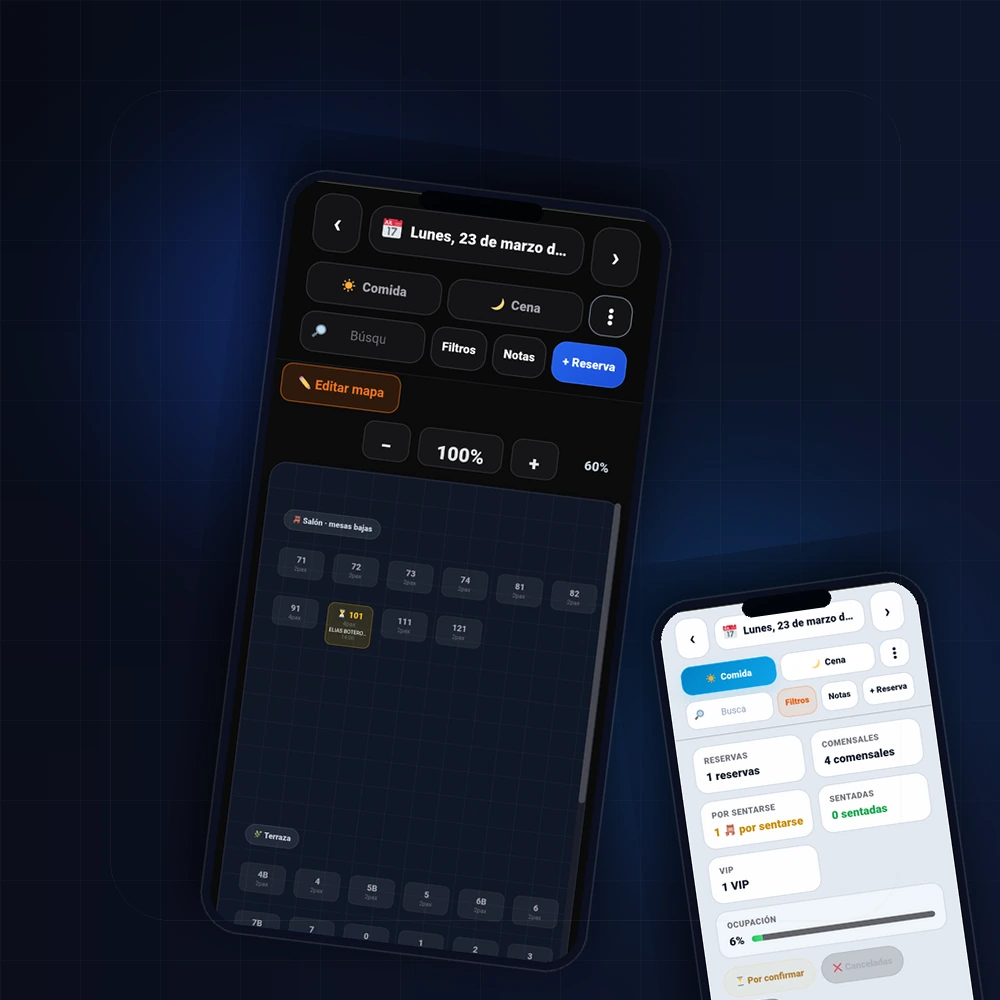 Mockup panel de sala Menube